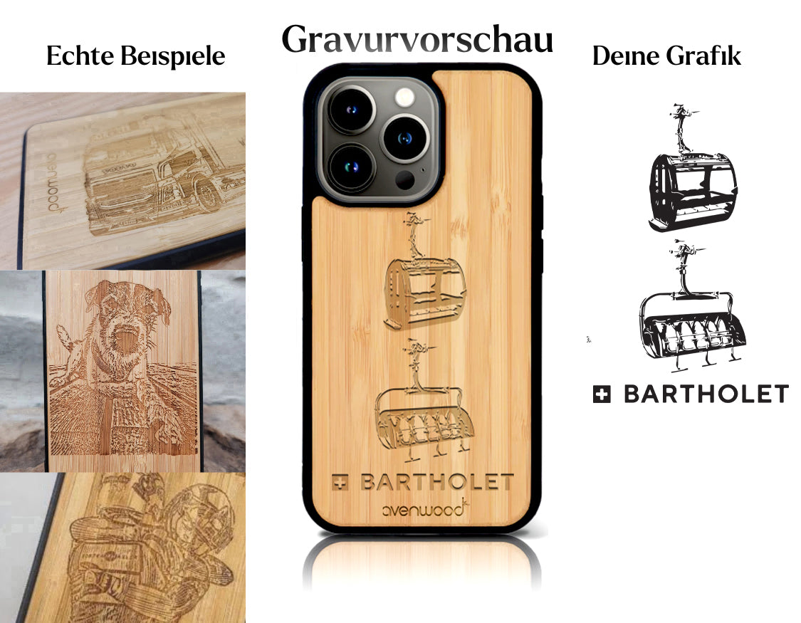 INDIVIDUELL iPhone 14 Pro Bambus-Kunststoff